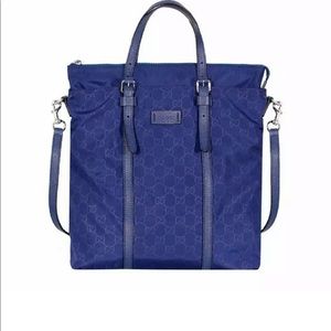 Gucci Guccissima Detachable Strap GG Nylon Tote.